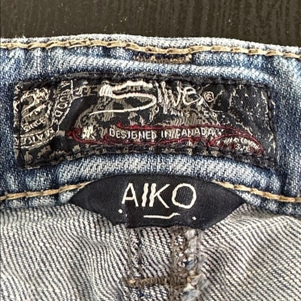 Silver Jeans Super Stretch Aiko Bootcut Low Rise Womens 32/33 Cotton Cowgirl - Picture 9 of 16